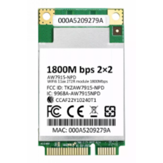524 WiFi6 Mediatek MT7915 2T2R Dual Band Concurrent DBDC miniPCIe module IEEE 802.11ax 2.4G / 5GHz AW7915-NPD,
