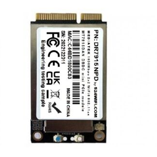 524WiFi WiFi6 Mediatek DRiver 7915 2T2R Dual Band Concurrent DBDC miniPCIe module IEEE 802.11ax 2.4G / 5GHz, NPD, Pro+