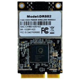 DR882-NAS QCA9882 miniPCIe High Power WiFi radio module, 28dBm, 802.11ac, 5GHz, 2x2MIMO, 2xMMCX, Wallys