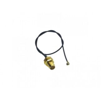 524WiFi WiFi6 pigtail cable RF UltraMini U.FL plug to rSMA bulkhead 20cm, black cable