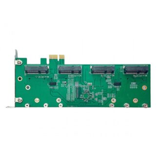 Wallys 2G41 Linux PCIe adapter for miniPCIe and M.2 WiFi modules, 4*miniPCIE slot to PCIe adapter