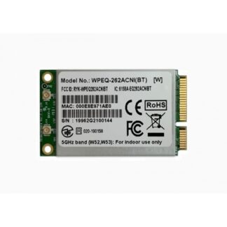 WPEQ-262ACNI(BT) 802.11ac/a/b/g/n Industrial grade WiFi 5 + BT 5.0 Combo, High Power, mini PCIe Module, Qualcomm QCA6174A, 2T2R, Sparklan