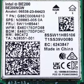 Intel ® Wi-Fi 7 BE200 NGW Module M.2 A / E key, 802.11be Tri band WiFi + BT 5.4 module
