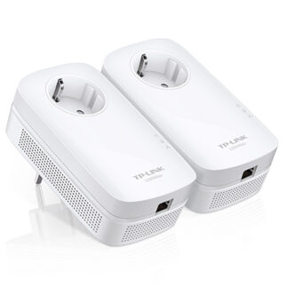 TP-LINK TL-PA8010P kit AV1200 2*PowerLine Ethenrnet Adapters with AC Pass Through,1200Mb/s