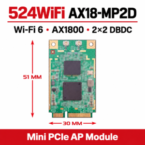 524WiFi AX18-MP2D Pro Plus – Wi-Fi 6 AX1800 2×2 DBDC Mini PCIe AP Module