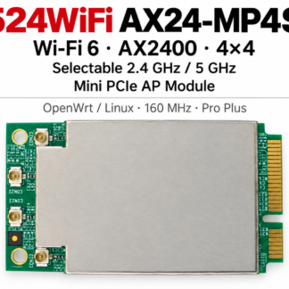 524WiFi AX24-MP4S Pro Plus – Wi-Fi 6 AX2400 4×4 Mini PCIe AP Module