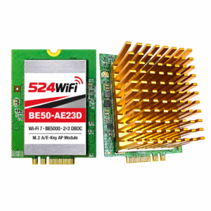 524WiFi BE50-AE23D Pro Plus – Wi-Fi 7 BE5000 2×3 DBDC M.2 A/E-Key AP Module