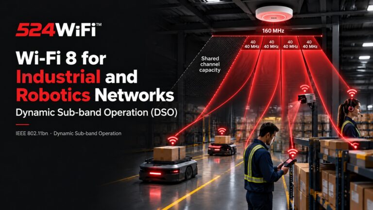 524WiFi™ Wi-Fi 8 for industrial and robotics networks using Dynamic Sub-band Operation