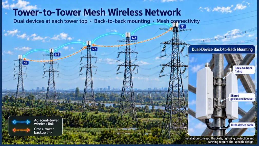 How We Built a 3-Node, 2-Hop Wi-Fi 6 Mesh with Mixed 5 GHz and 6 GHz Backhaul (and Measured ~630 Mbps End-to-End) – 524WiFi DR5018S