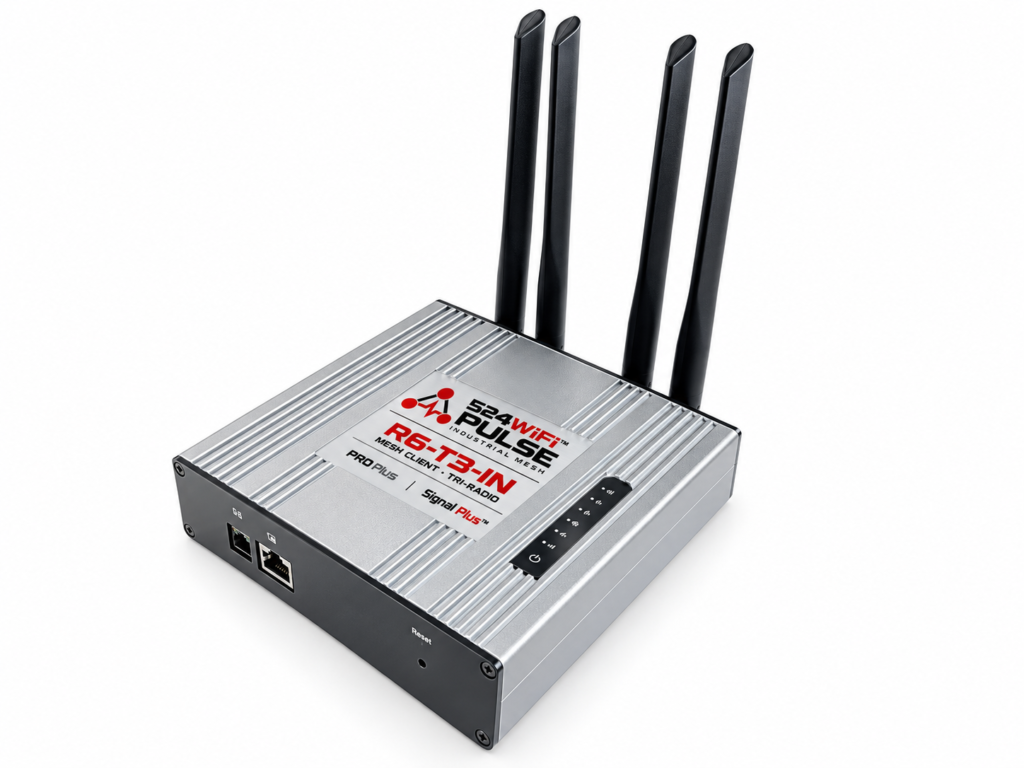524WiFi Pulse R6-T3-IN Mesh Client branded reference enclosure visualization