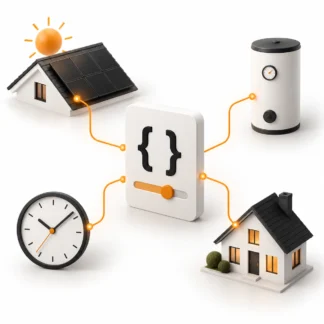 WodaTherm™ custom scripting for solar generation, water heating, schedules and smart homes