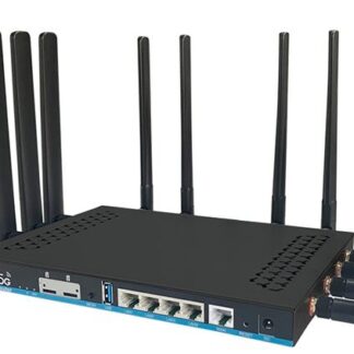 ZBT Z8102AX-M2-T metal router with detachable antennas and Gigabit Ethernet ports